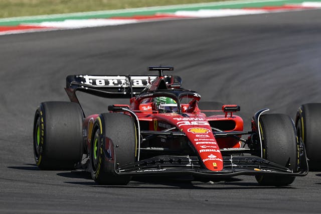 2023 Formula 1 United States Grand Prix Charles Leclerc Ferrari on track