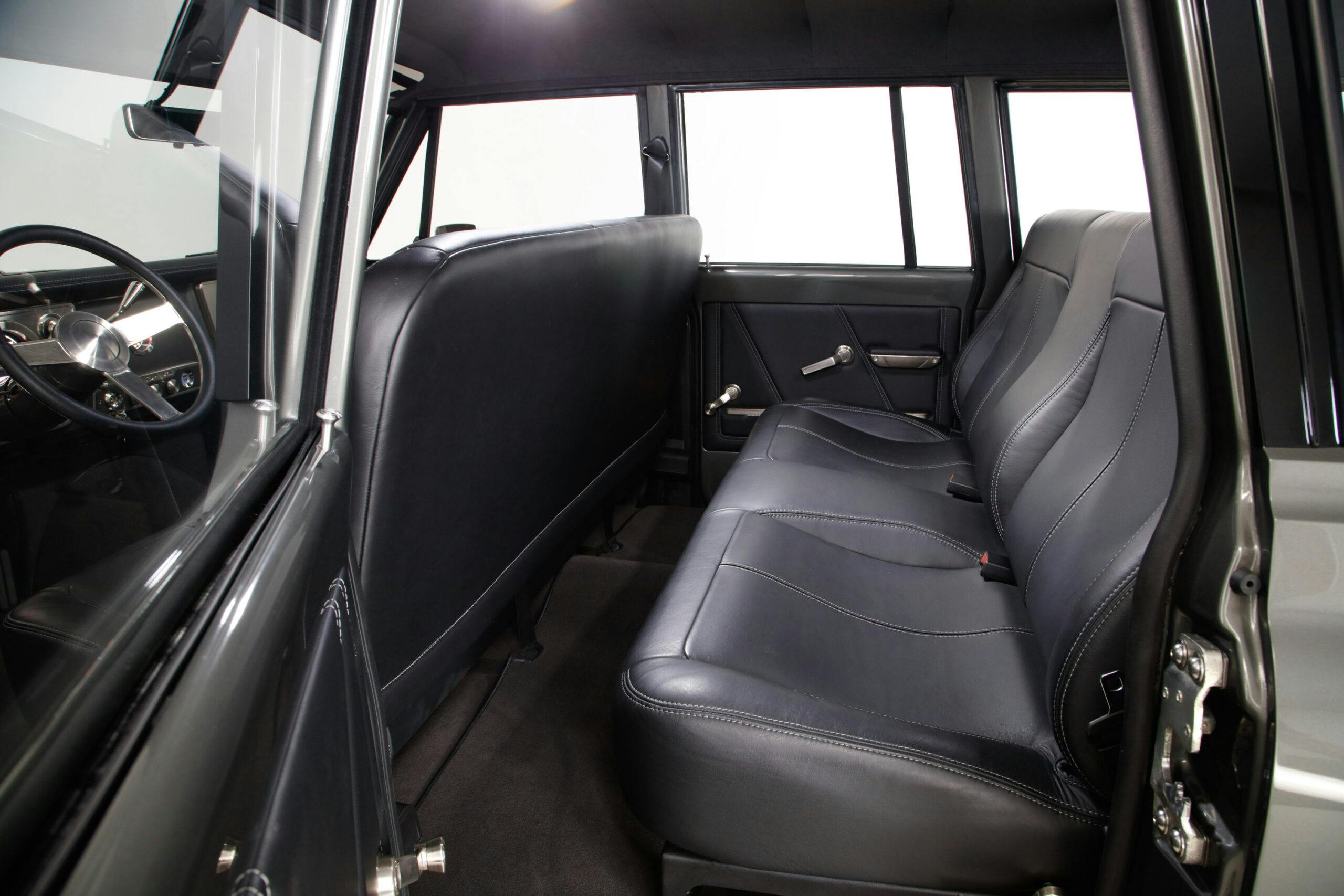 Icon Custom 1970 Suburban restomod interior rear seat