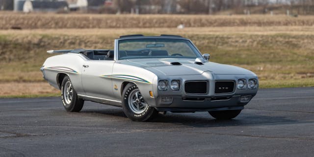 1970 Pontiac GTO Ram Air convertible front three quarter