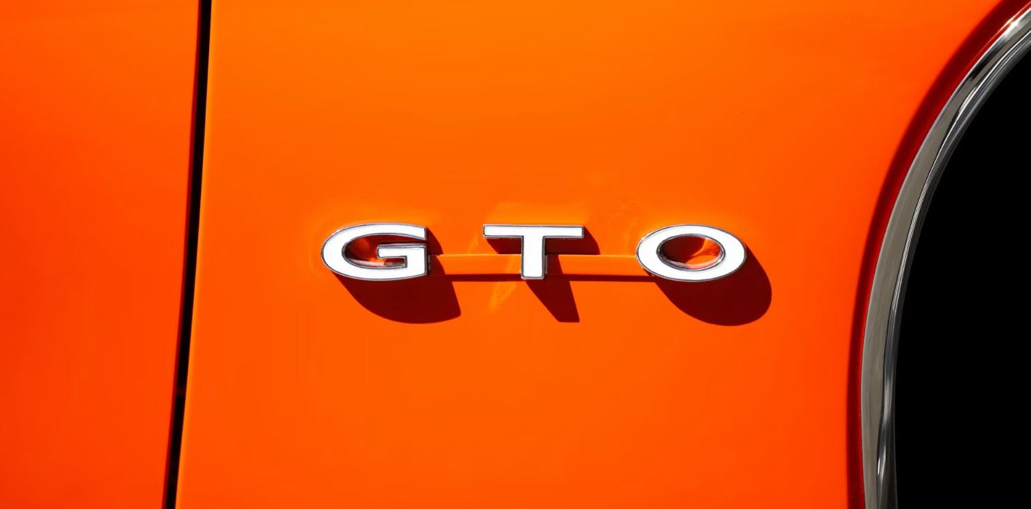 GTO lettering detail