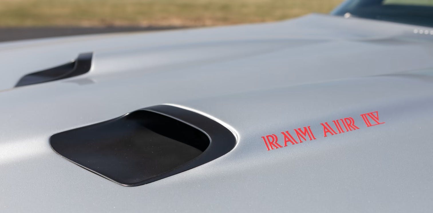 Pontiac GTO Ram Air IV hood detail