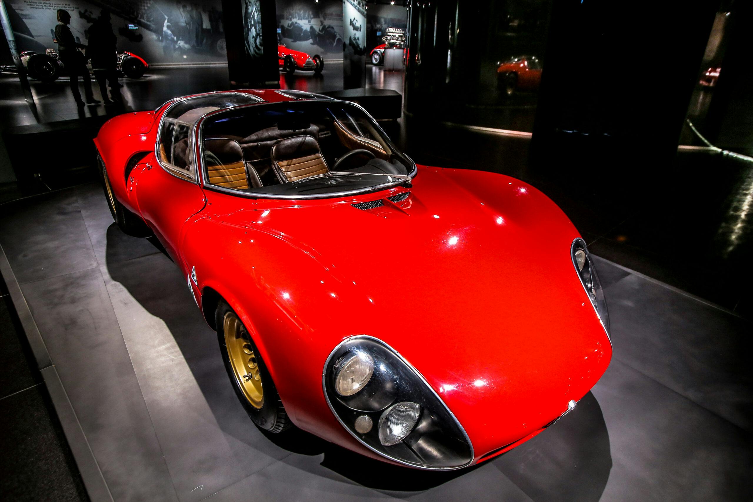 Alfa Musem 33 Stradale second prototype high angle front
