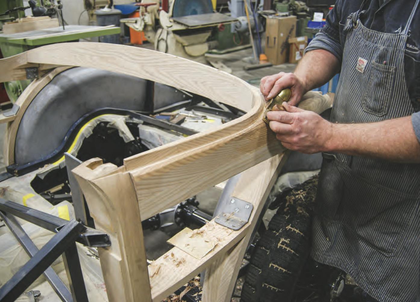 McGough Delahaye wood coachwork restoration