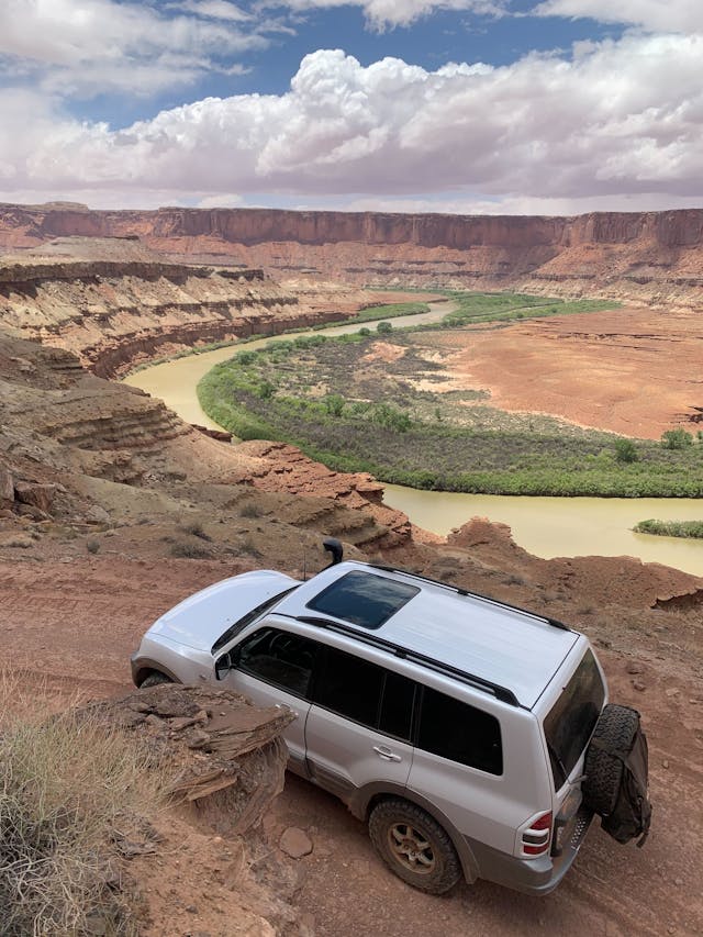 Mineral Bottom Utah high angle canyon view 4x4 roads