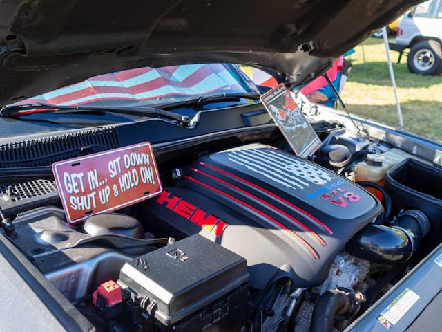 2023 Holley MoParty event hemi engine signs
