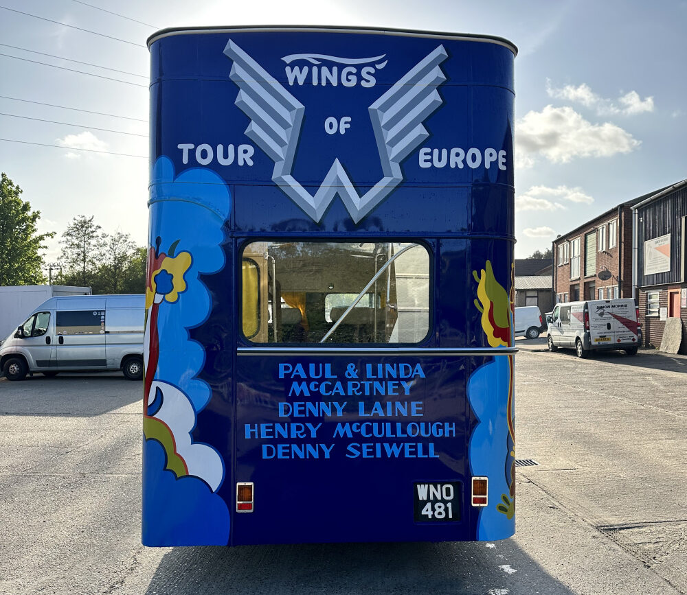 Paul McCartney and Wings' 1972 European tour bus is a psychedelic 