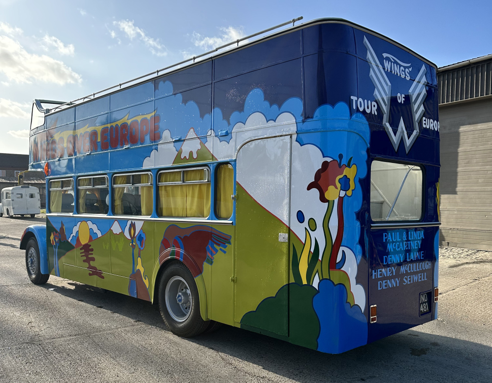 Paul McCartney and Wings' 1972 European tour bus is a psychedelic