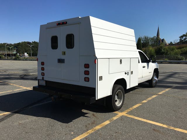 Siegel Dually Diesel Silverado rear three quarter