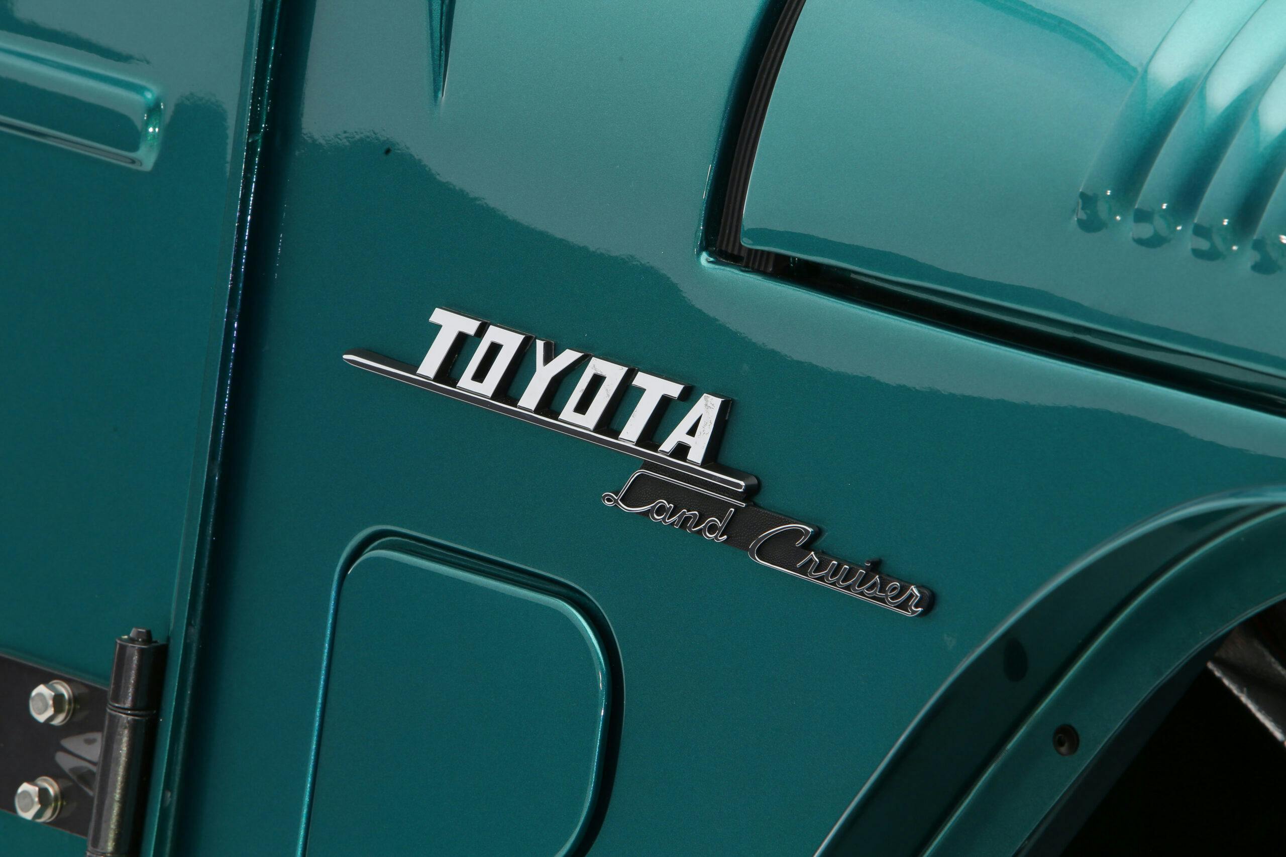 Toyota FJ Bruiser Land Cruiser badge detail
