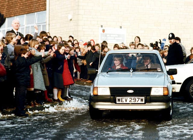 Princess Diana 1981 Ford Escort
