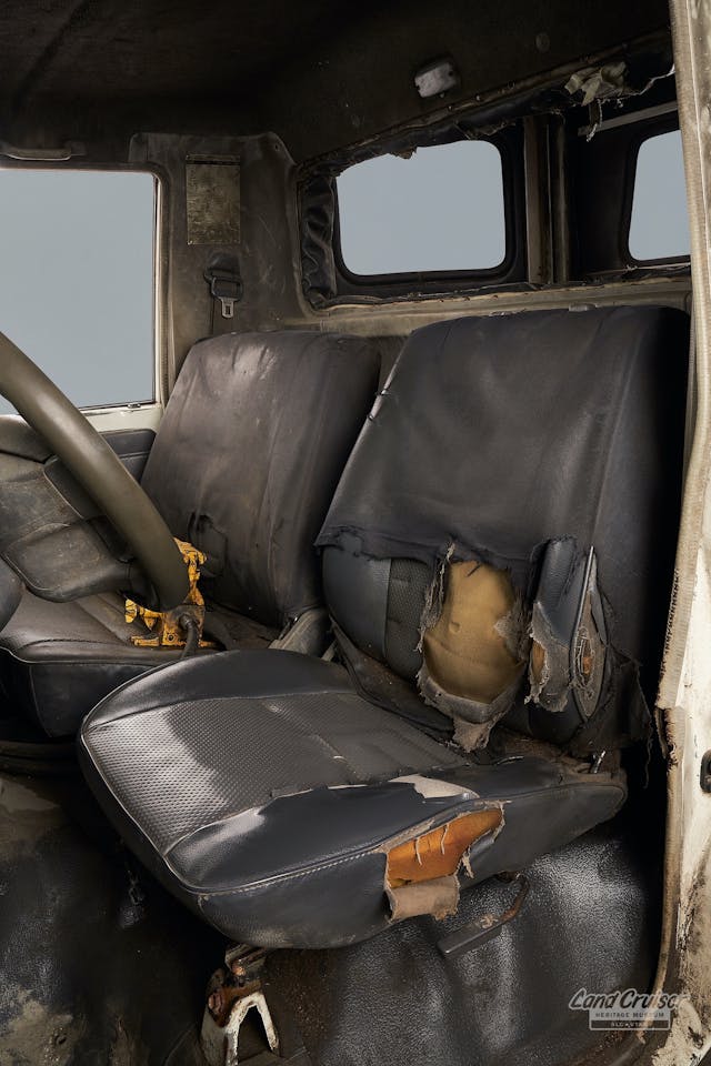 70-Series Land Cruiser utility interior seats