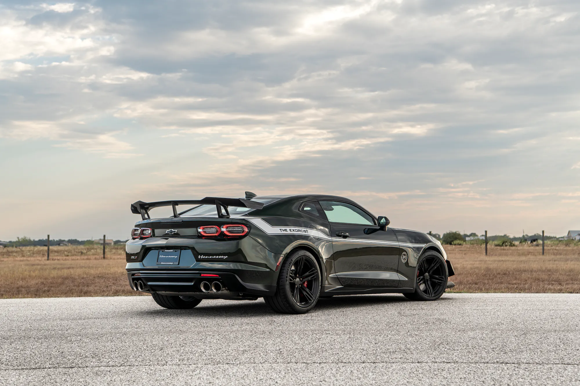 hennessey custom camaro exorcist rear three quarter