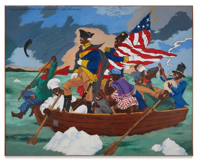 Robert Colescott. George Washington Carver Crossing the Delaware