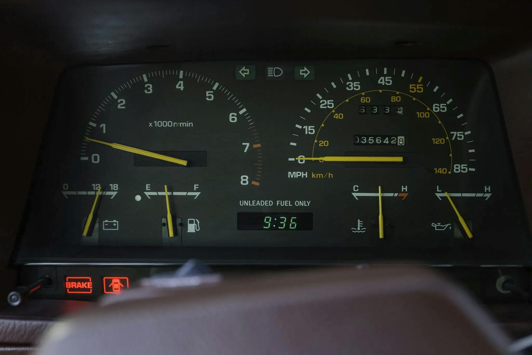 1983 Toyota Celica Supra interior gauges low mile