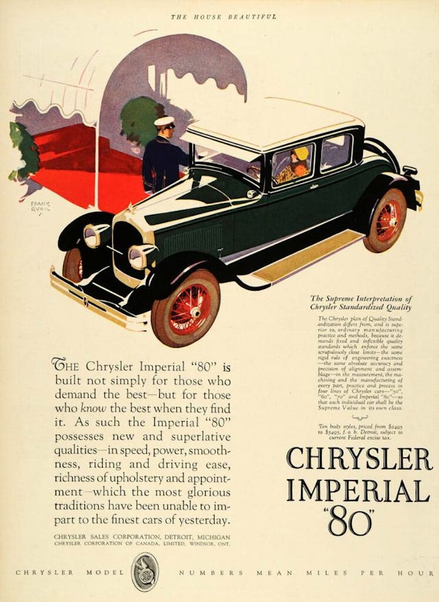 1926 Chrysler Imperial Ad