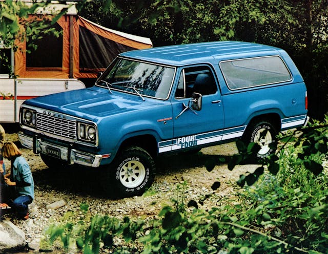 blue dodge ramcharger four by four
