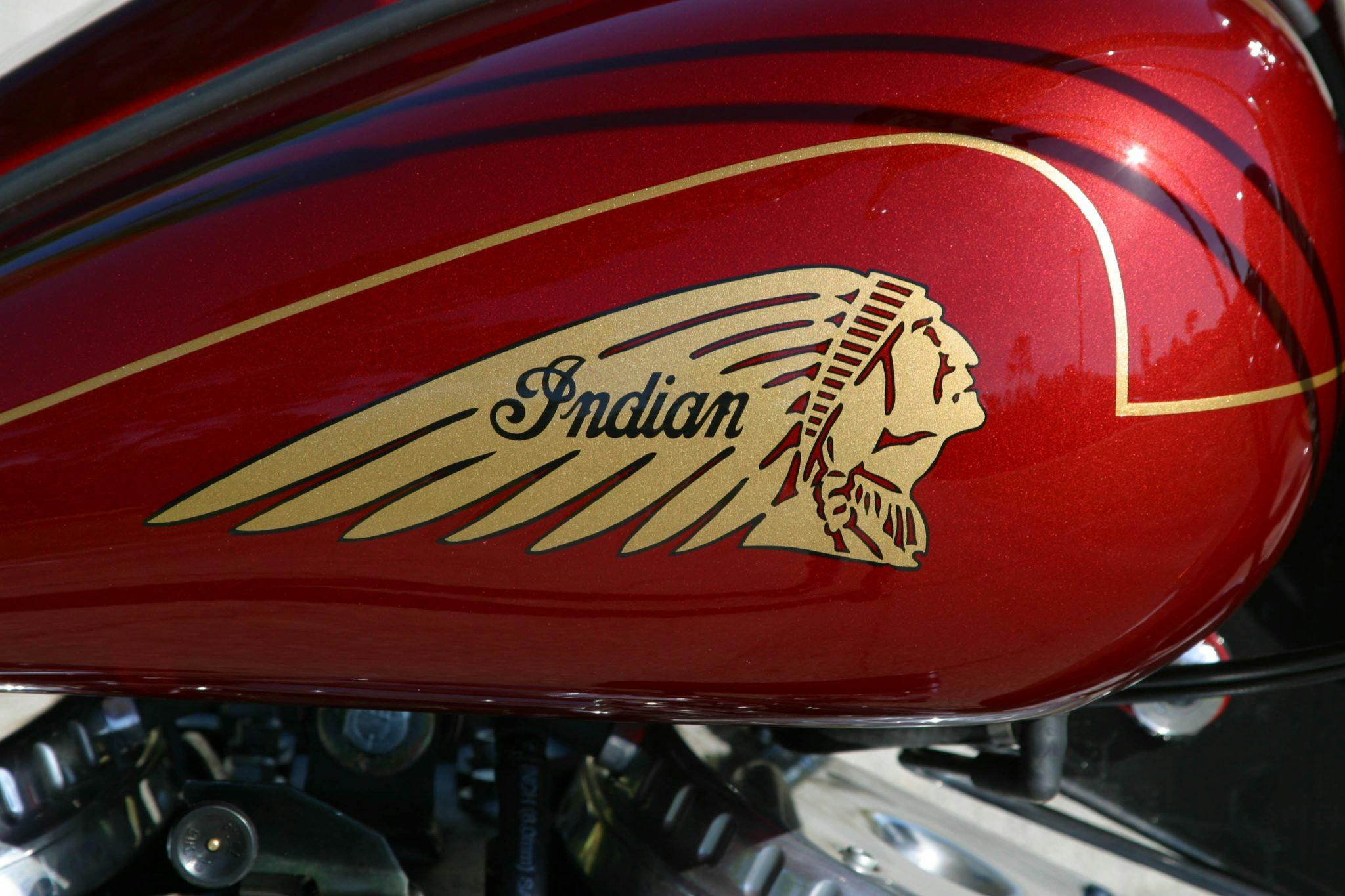 Indian Chief motorcycle tank