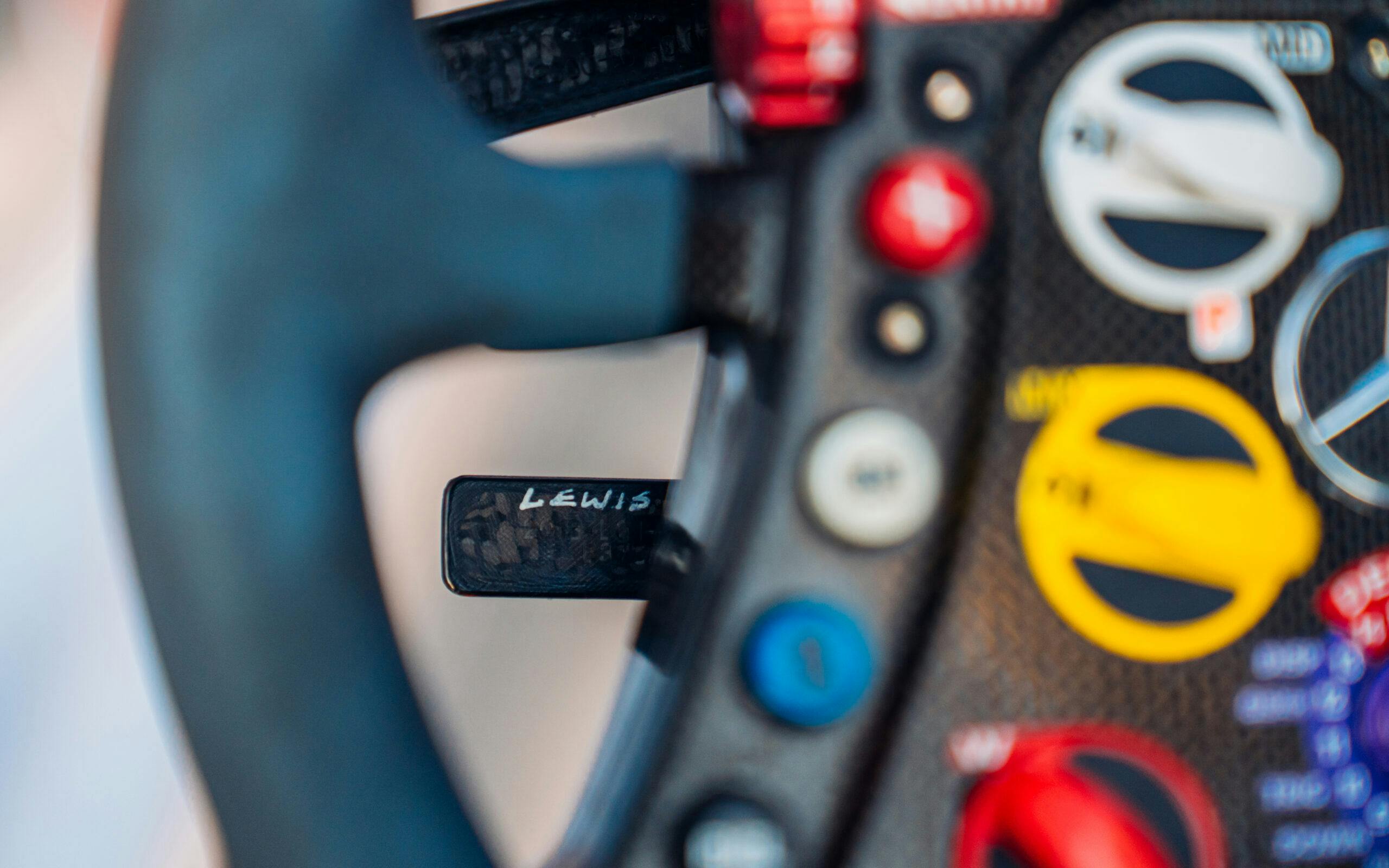 2013-Mercedes-AMG-Petronas-F1 car Lewis name detail