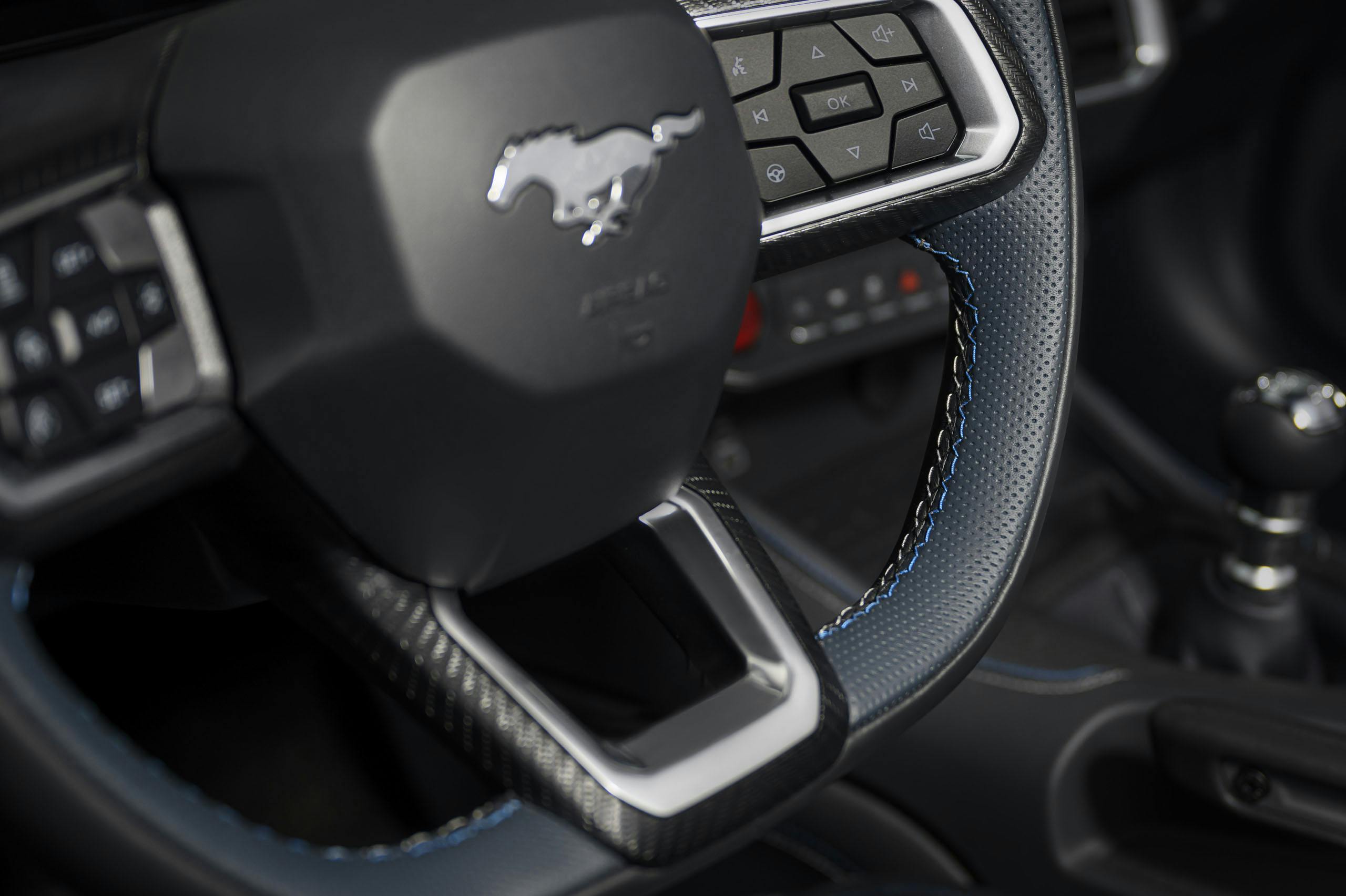 2024 Ford Mustang GT California Special interior steering wheel detail