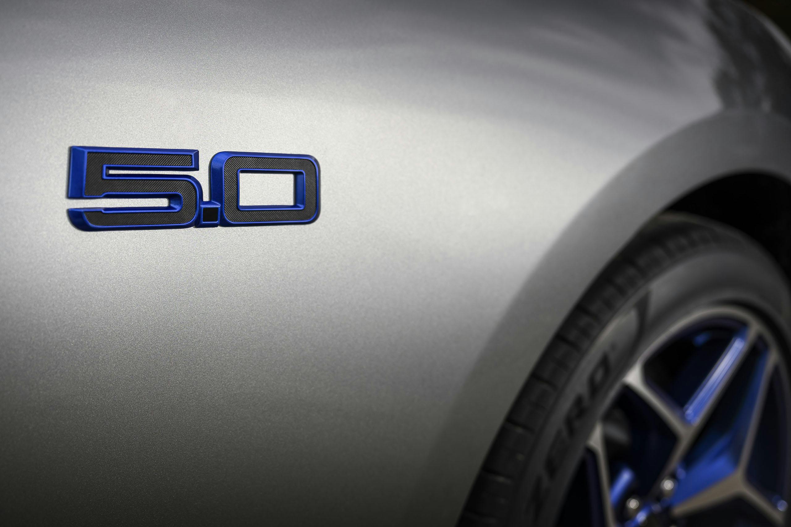 2024 Ford Mustang GT California Special exterior 5.0-liter badge detail