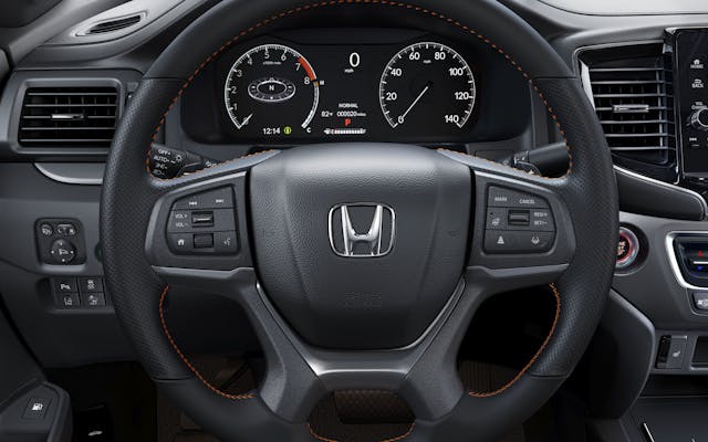 2024 Honda Ridgeline TrailSport interior steering wheel