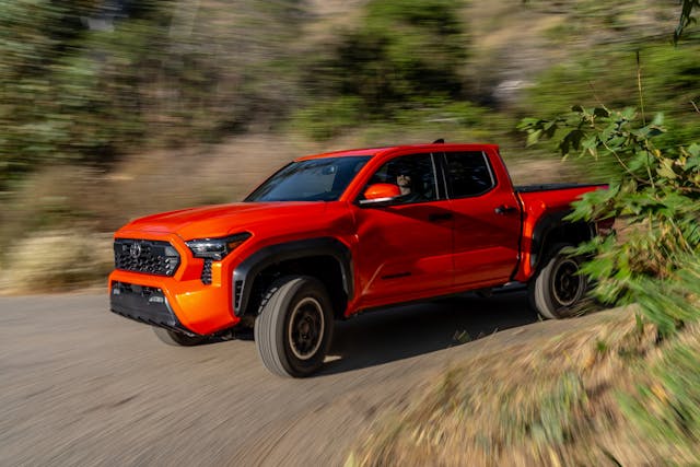 2024 Toyota Tacoma TRD Off Road front three quarter trail action