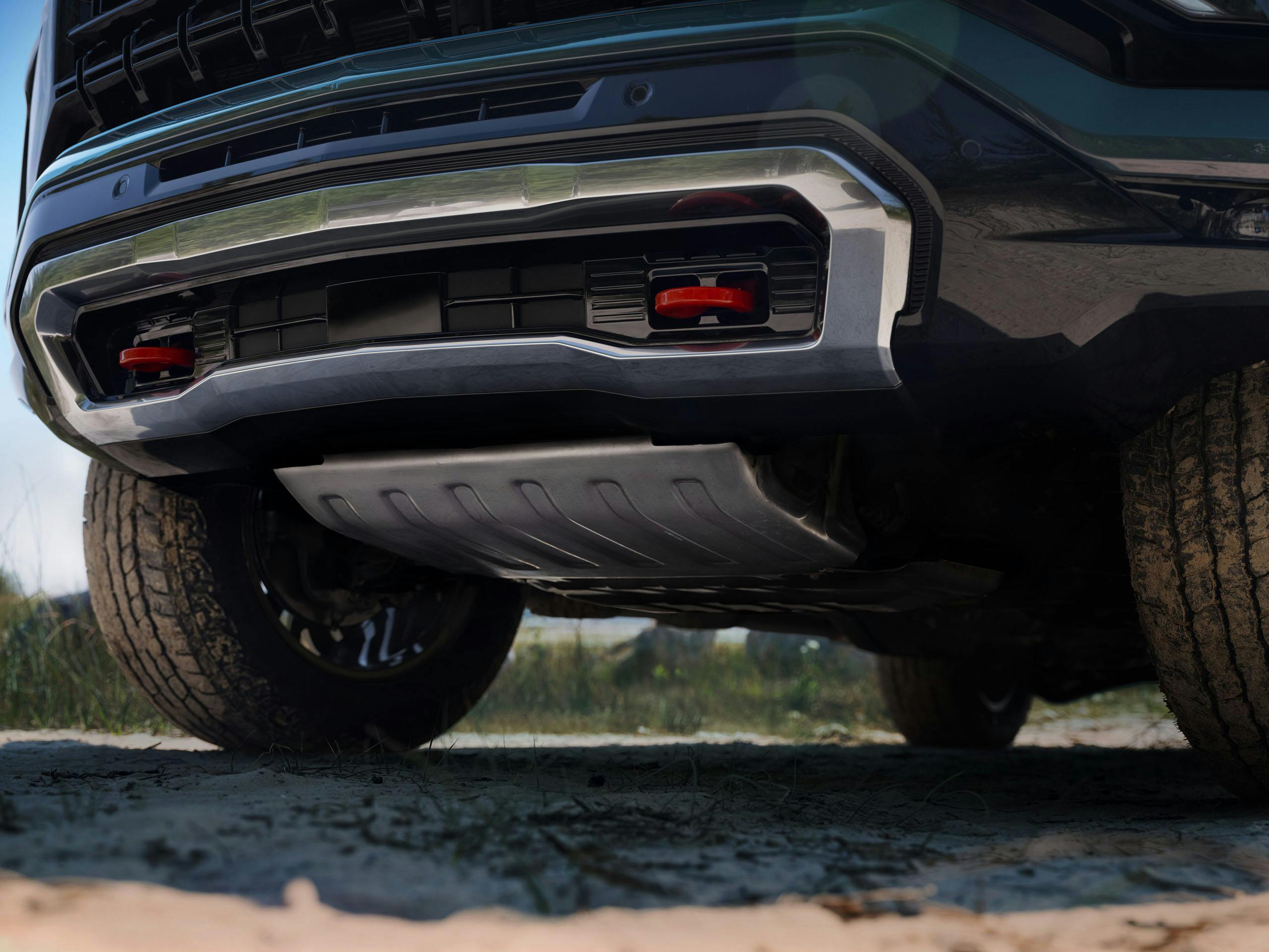 2025 Chevrolet Tahoe Z71 bumper and skidplate detail