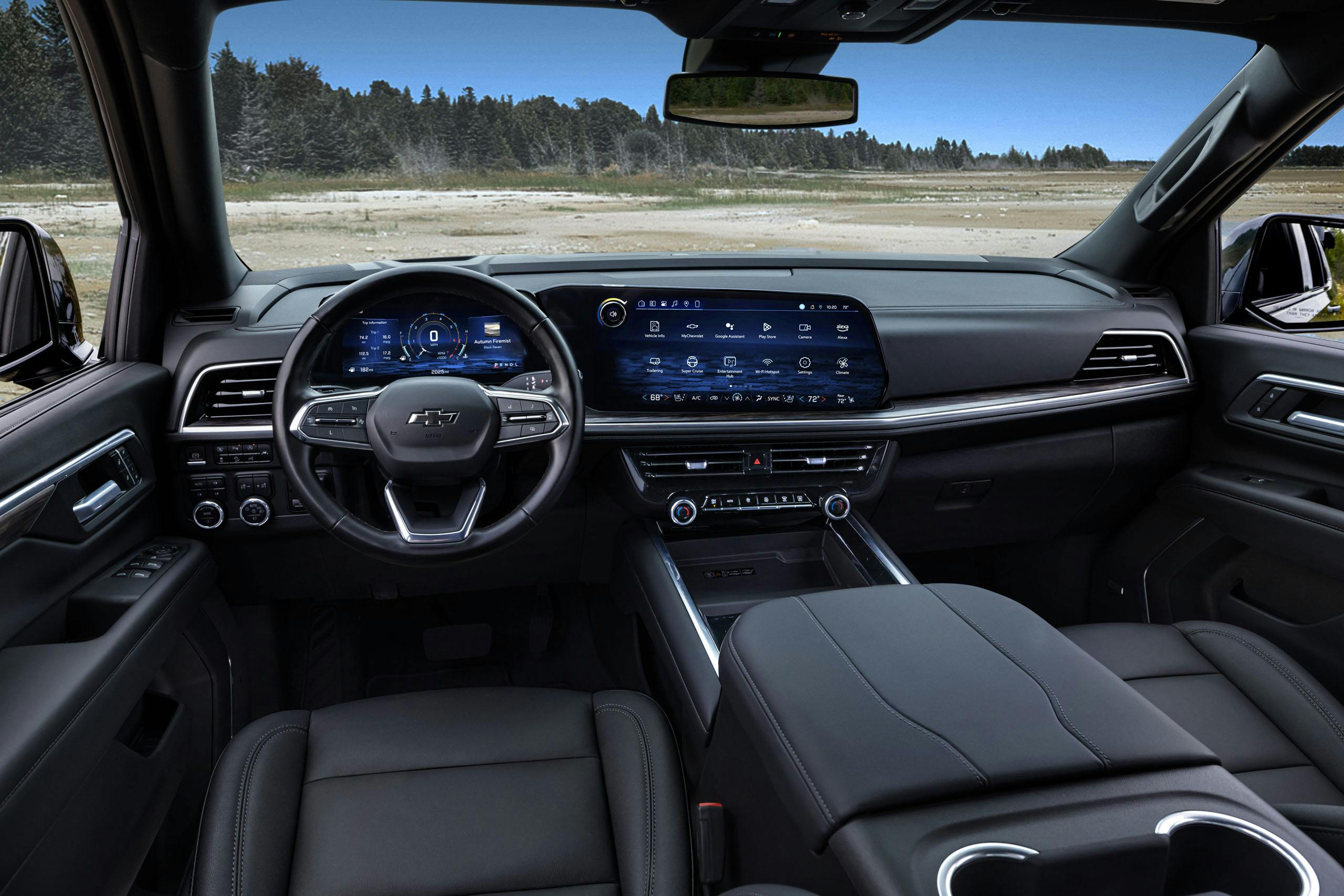 2025 Chevrolet Tahoe interior driver's POV