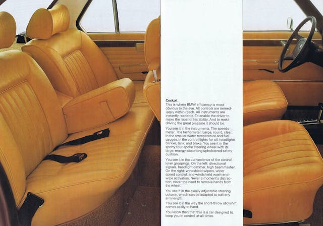 1974 Bavaria interior seats