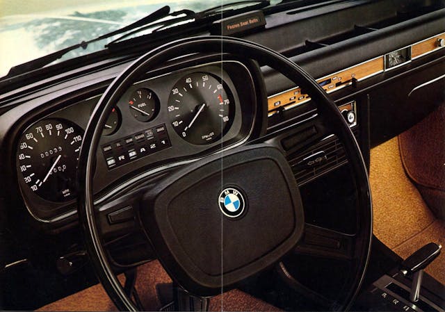 1974 BMW interior