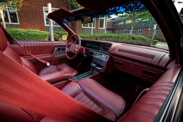 1991 Oldsmobile Cutlass Supreme Convertible interior front angled full