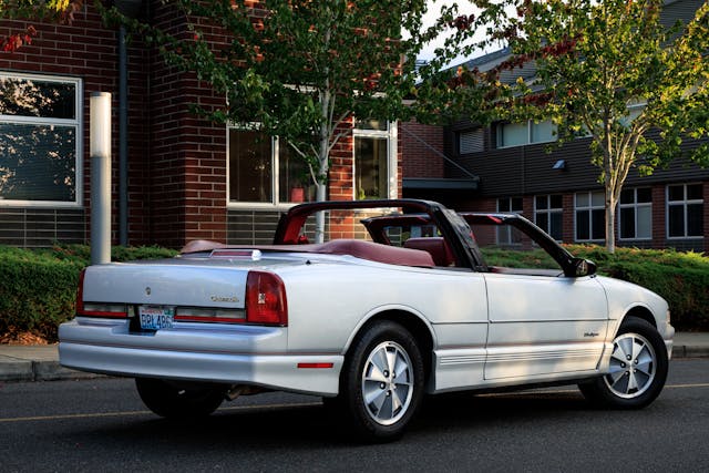 1991 Oldsmobile Cutlass Supreme Convertible rear three quarter