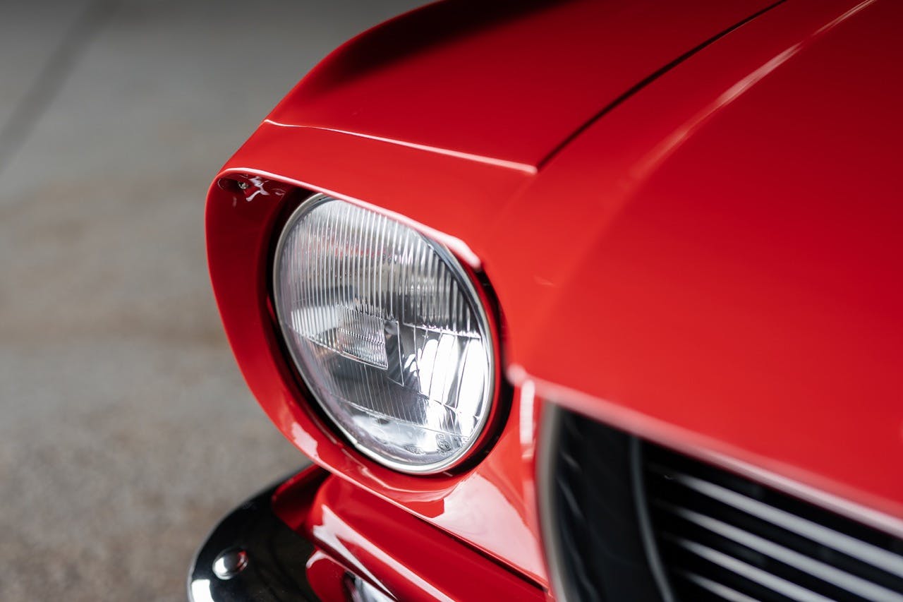 Alan Mann Mustang AMR7 headlight detail