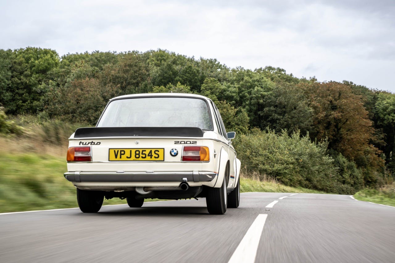 BMW 2002 Turbo rear driving action