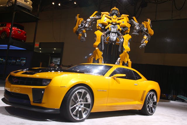 GM Yellow Chevrolet Camaro Transformers Movie car