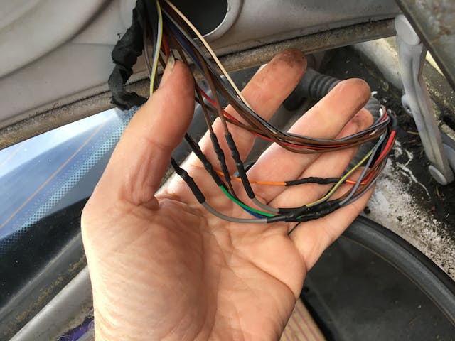 car wiring connections heat shrink