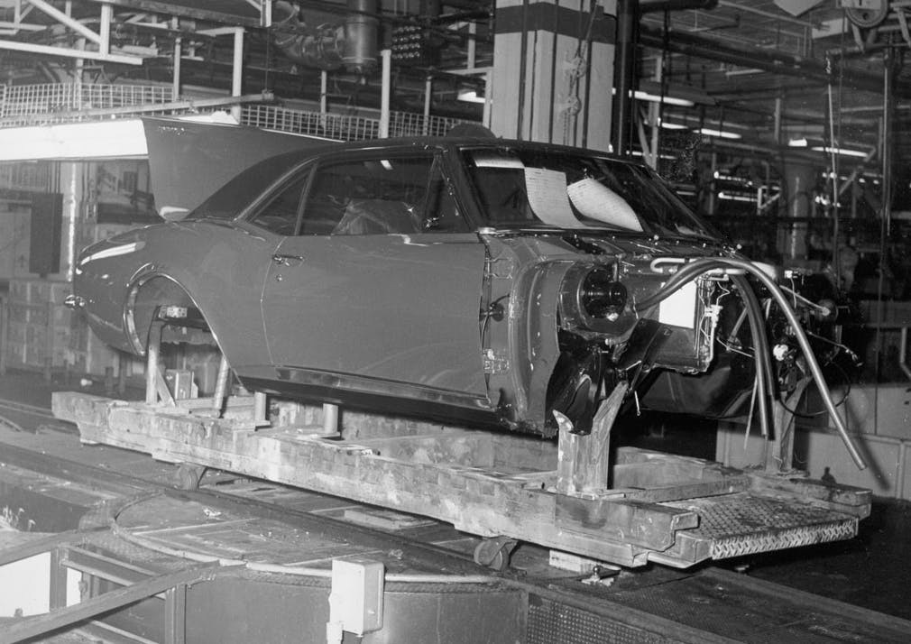 1st Generation Chevrolet Camaro factory line body