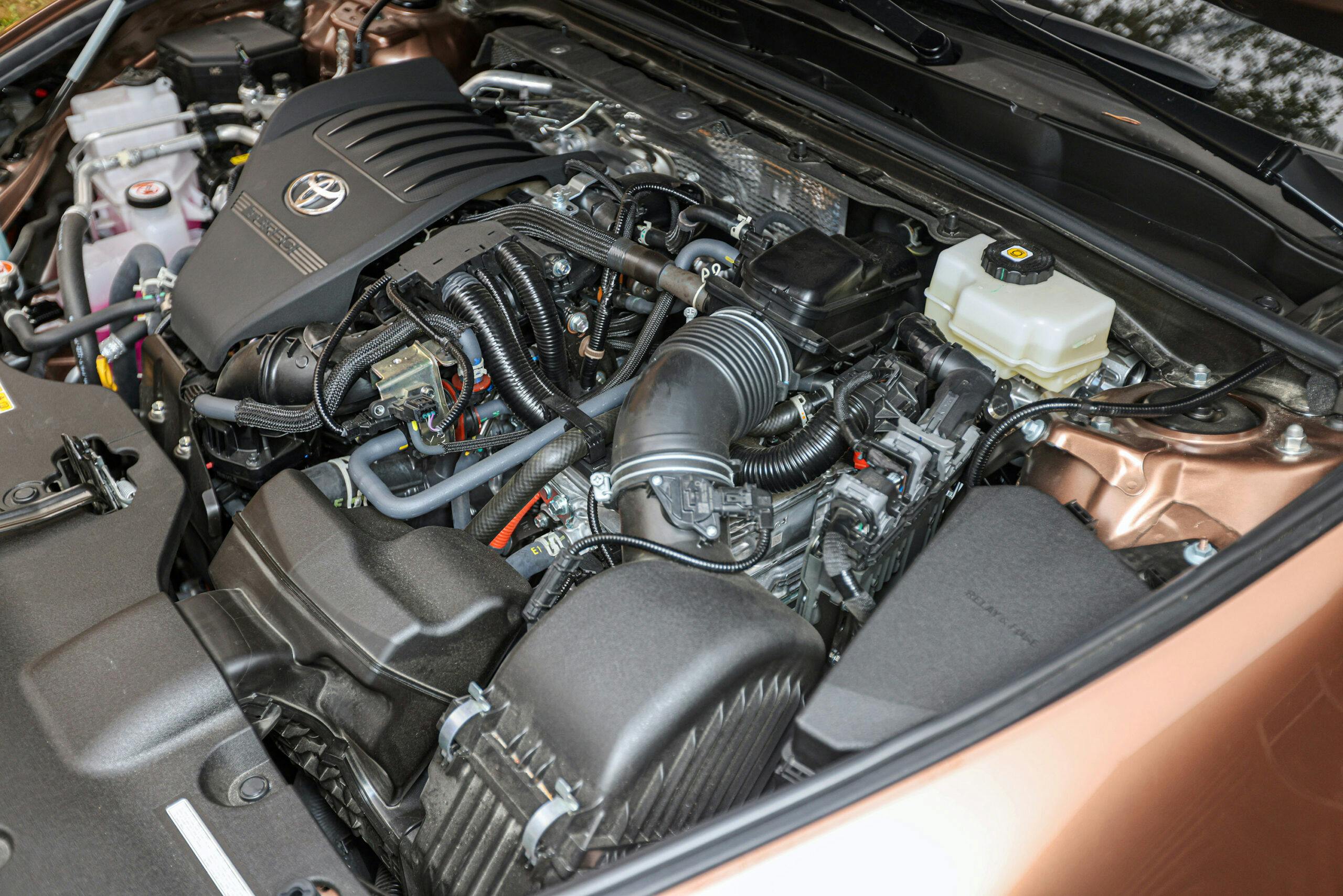 2024 Toyota Crown Platinum engine bay angle