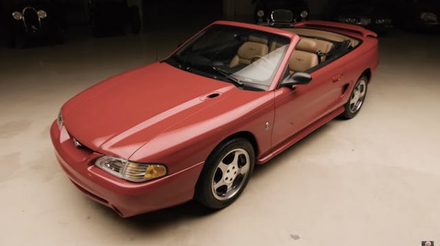 1994 Mustang SVT Cobra Indy Special Edition Gabriel Iglesias front three quarter high angle