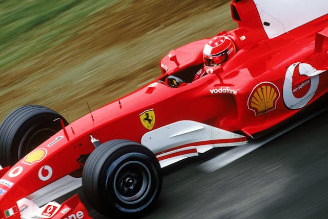 Michael Schumacher of Germany and Ferrari
