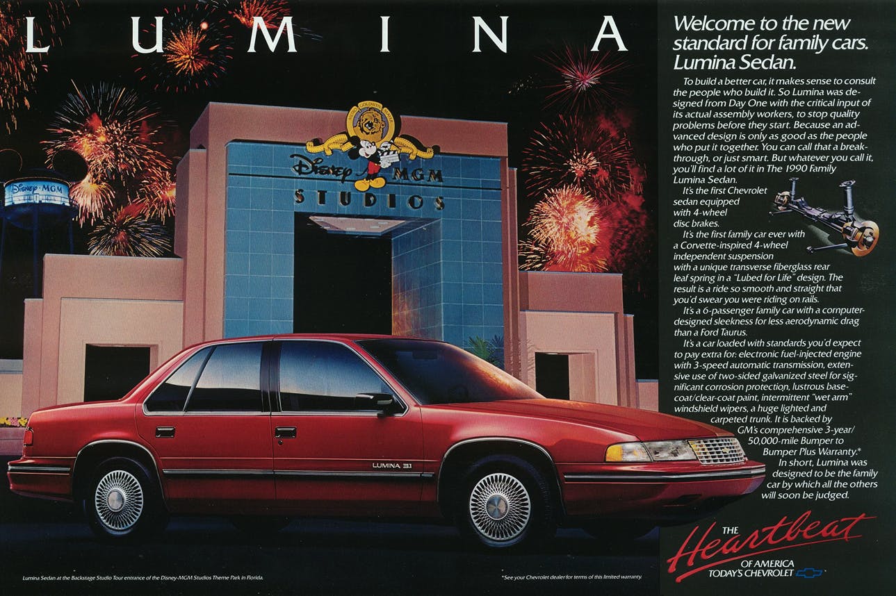 1990 Chevrolet Lumina ad