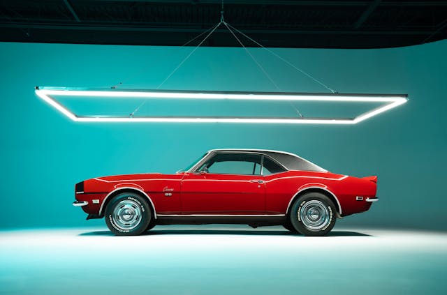 First Gen Camaro side profile studio