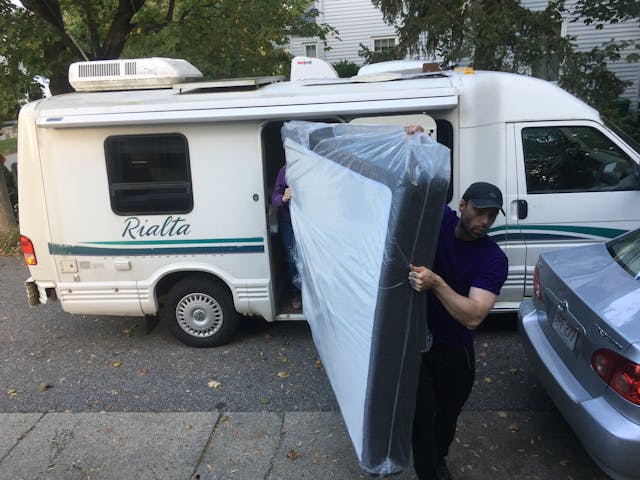 rialta camper van mattress removal