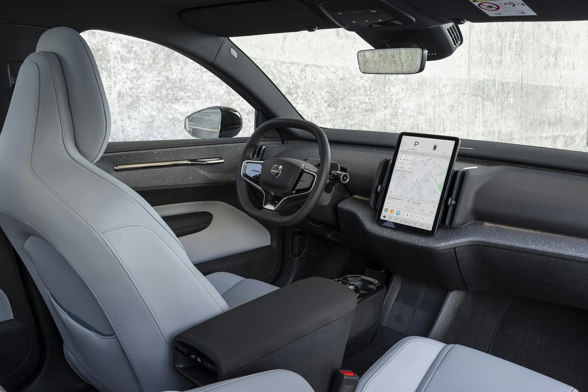 Volvo EX30 interior front angle full dash