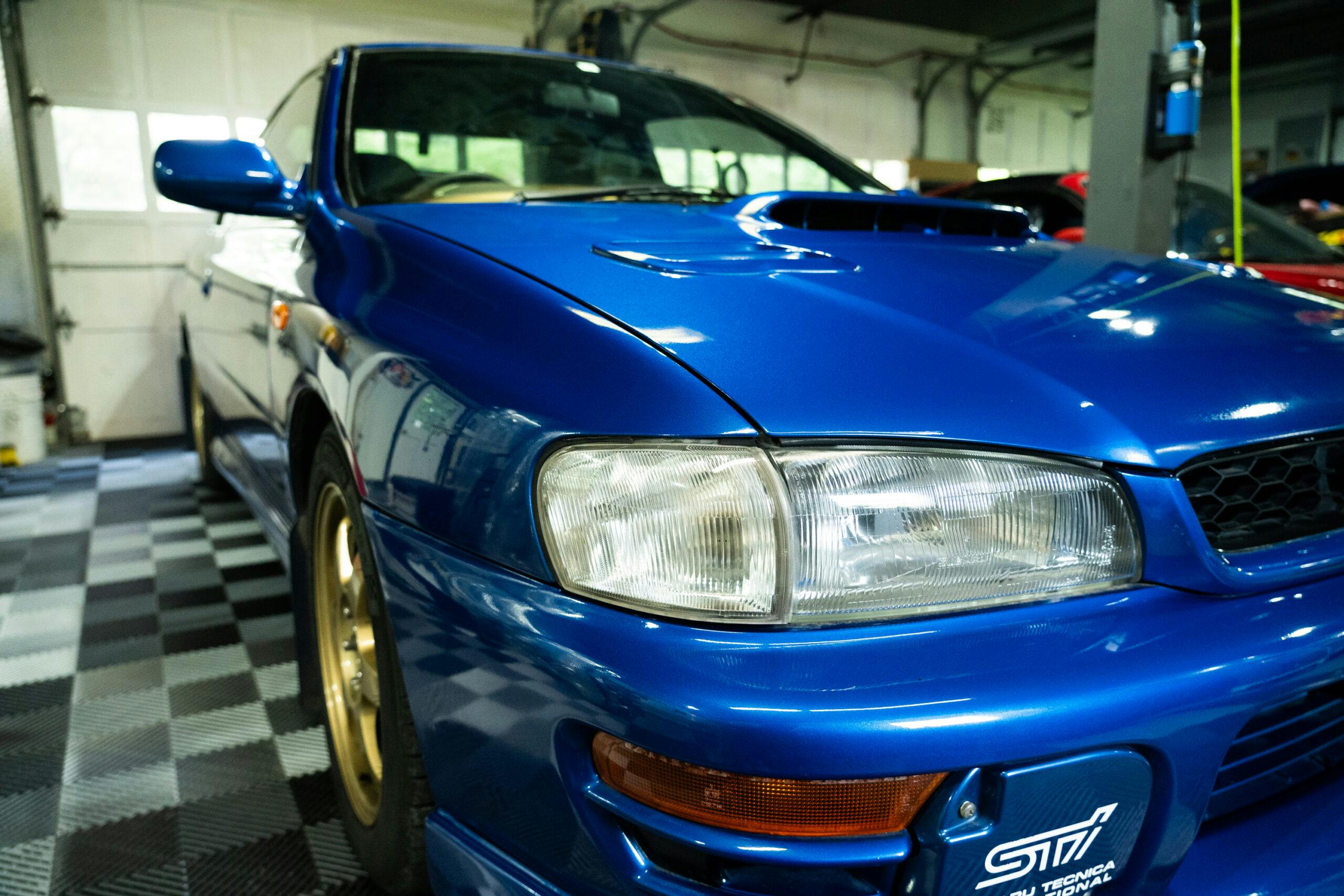 Detailing 1998 Subaru WRX STI Type R headlight