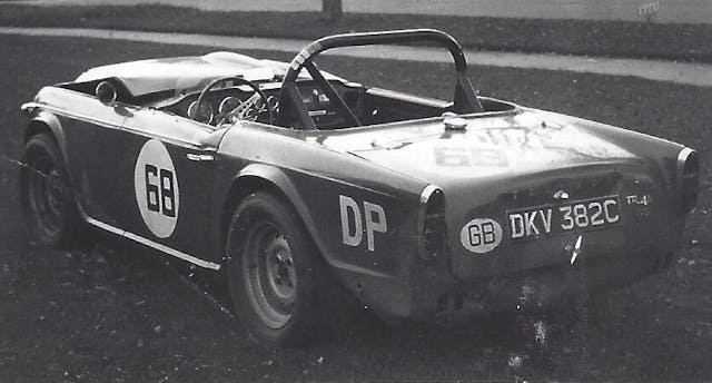 Triumph TR4A Mid-Ohio crash damage 1966