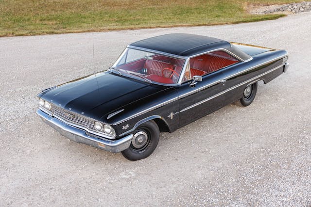 1963-Ford-Galaxie-500-R-Code high angle front three quarter