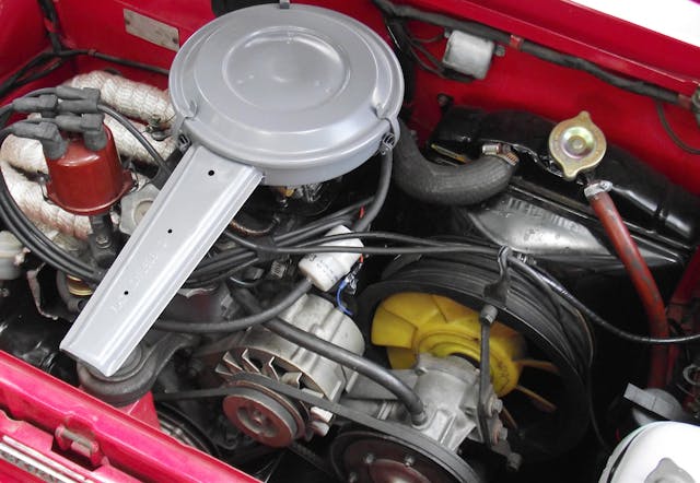 1970 Fiat 850 Spyder engine
