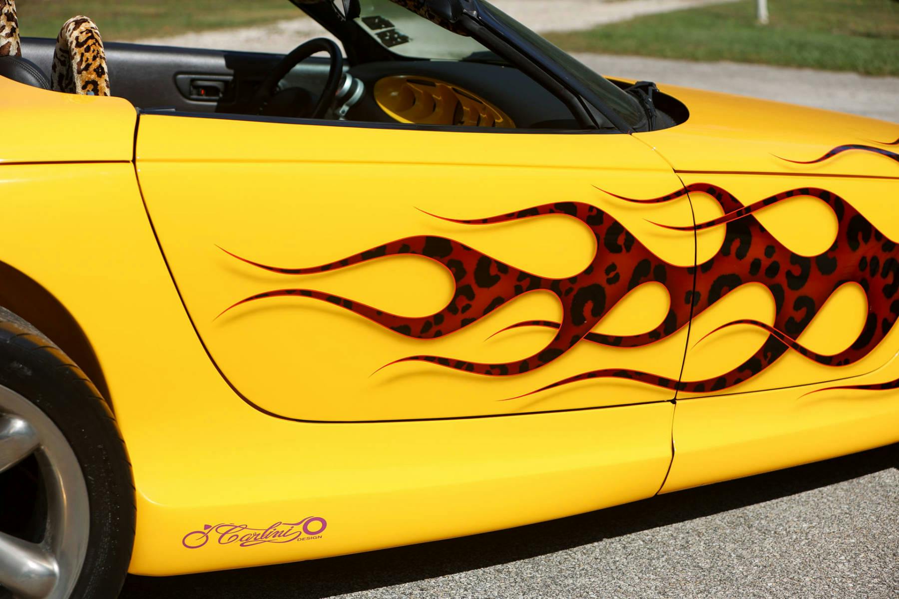 1999 Plymouth Prowler George Foreman exterior flame graphics detail