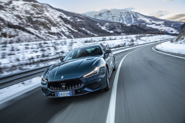 2024 Maserati Ghibli 334 Ultima road driving action front